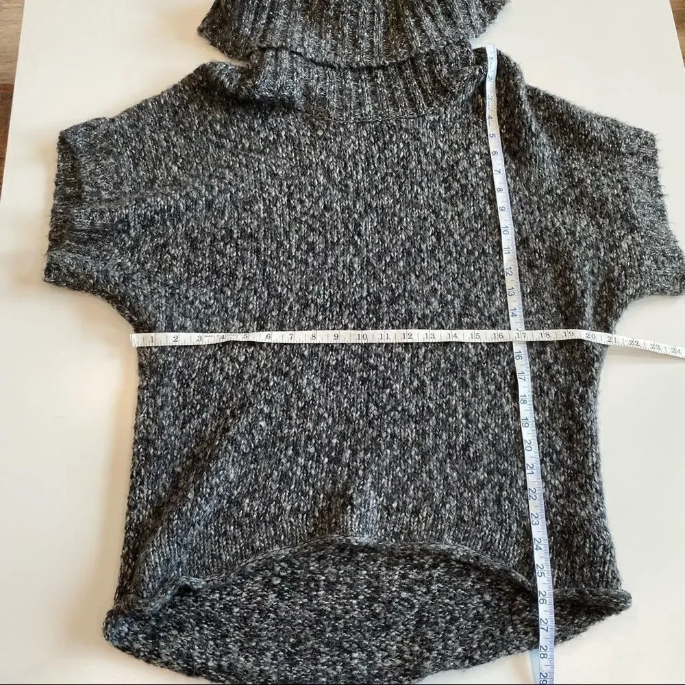 Mac & Jac chunky knit cowl neck wool‎ blend sweater medium